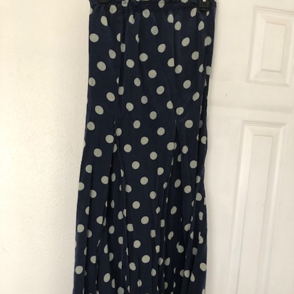 TRADED! Stone Cold Fox Polka Dot Navy Skirt